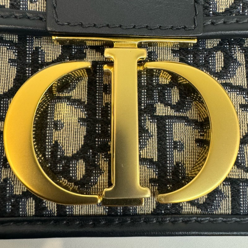 Dior/迪奧 老花蒙田30皮肩帶中號單肩斜挎包。-8