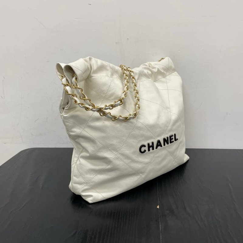 CHANEL 22S白黑字22bag子母小號垃圾袋 35*37*7 98新配件塵袋-1