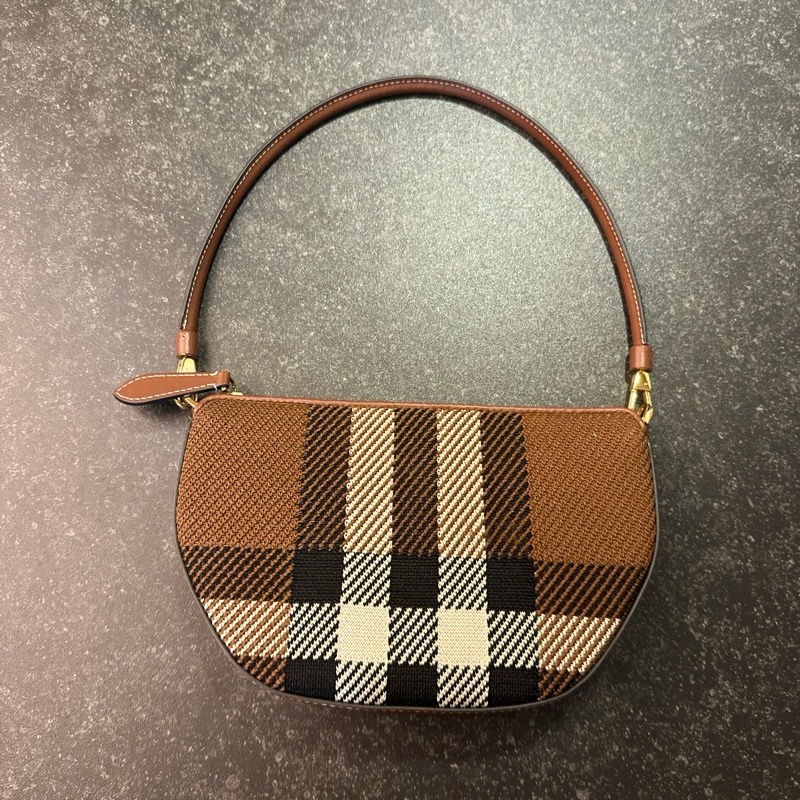 Burberry Olympia 針織格紋小手袋-3