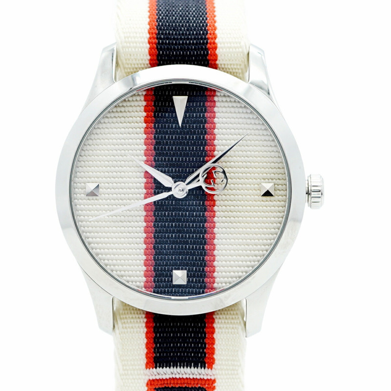 Gucci G-Timeless 126.4 米色錶盤男士腕錶-0