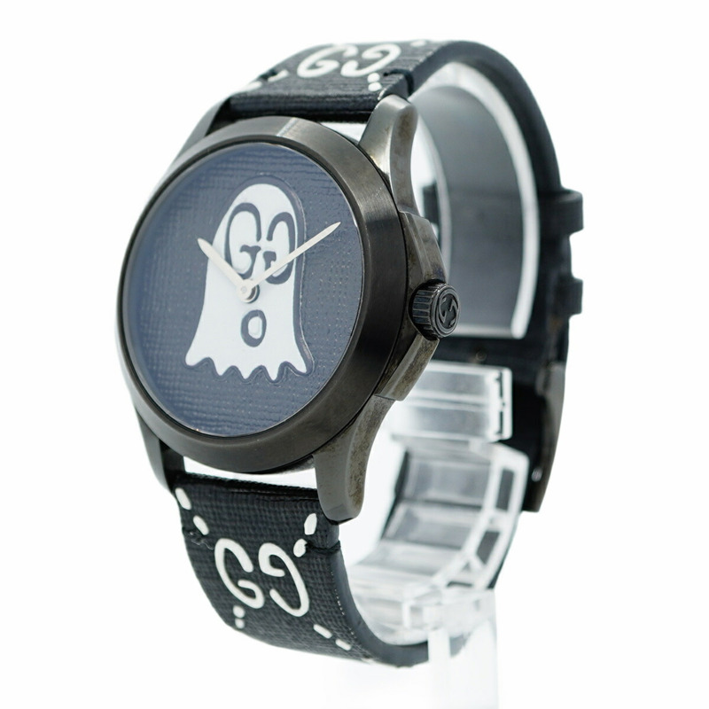 Gucci G-Timeless 126.4 男士黑色錶盤腕錶-2