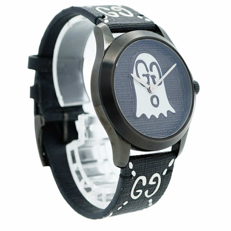 Gucci G-Timeless 126.4 男士黑色錶盤腕錶-3