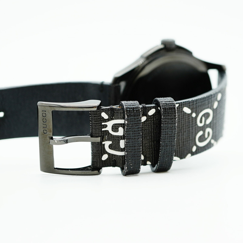 Gucci G-Timeless 126.4 男士黑色錶盤腕錶-4