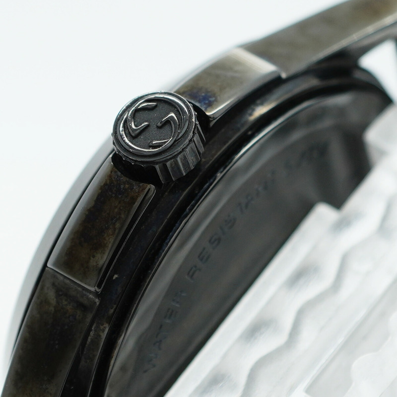 Gucci G-Timeless 126.4 男士黑色錶盤腕錶-10