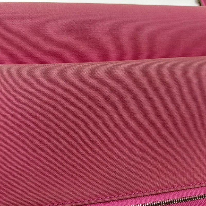 HERMÈS Herbag 31奶昔粉帆布肩背包手提包 銀色五金 可拆卸肩帶-11