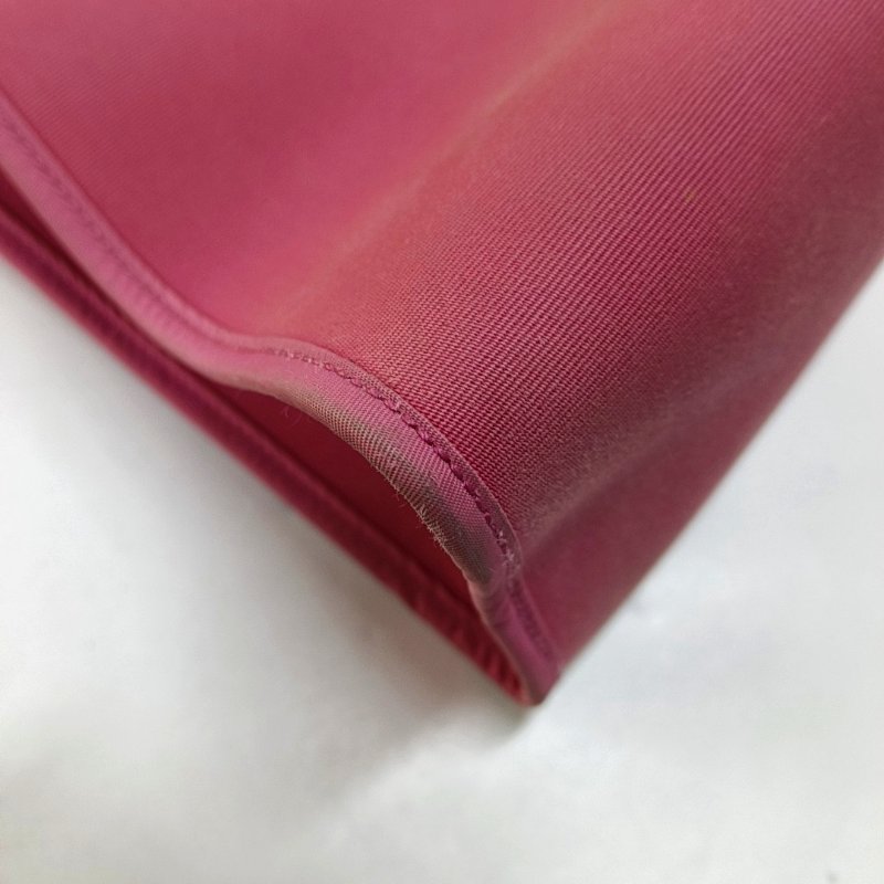 HERMÈS Herbag 31奶昔粉帆布肩背包手提包 銀色五金 可拆卸肩帶-12