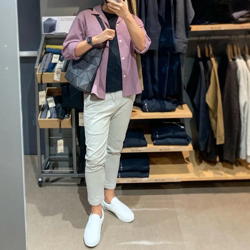 ISSEY MIYAKE 三宅一生BAOBAO 5x6 單肩斜背兩用包 炭灰色 -1