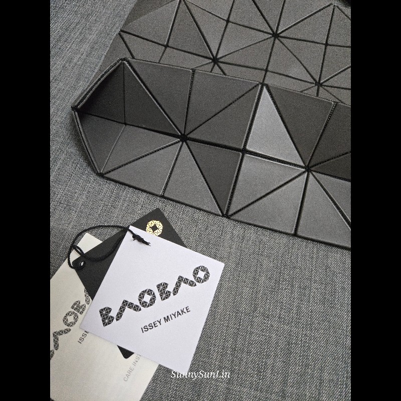 ISSEY MIYAKE 三宅一生BAOBAO 5x6 單肩斜背兩用包 炭灰色 -13