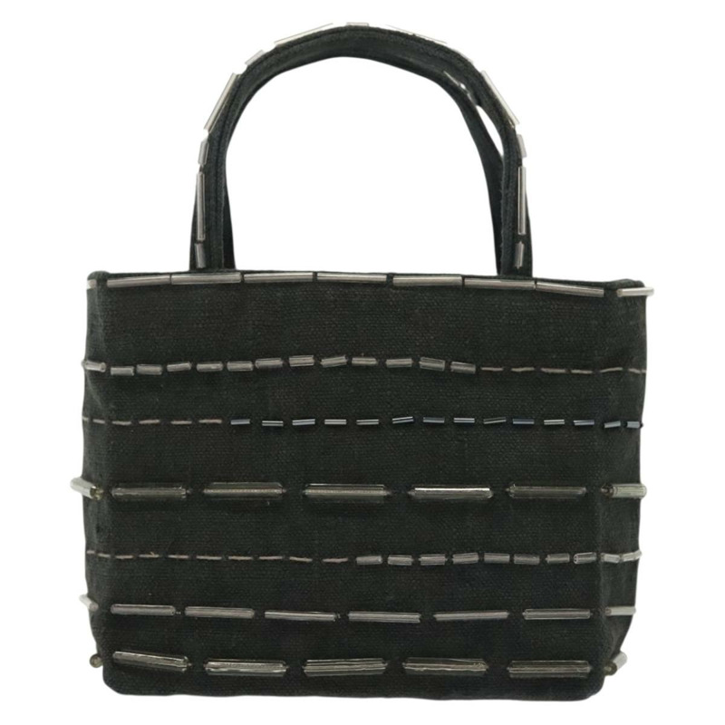 【日本直送】PRADA 手提包 帆布 黑色 正品 141361-12