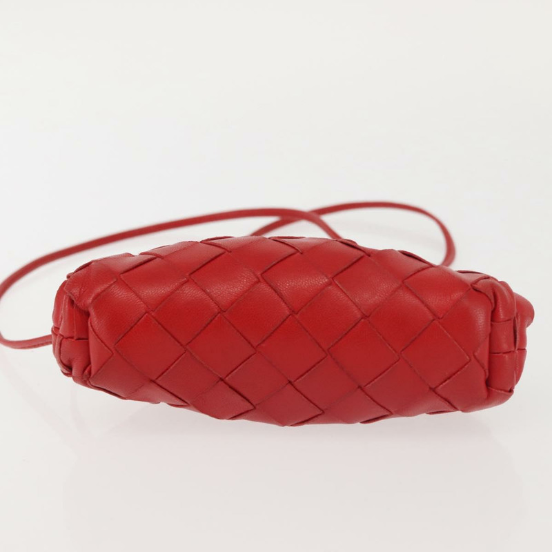 【日本直送】BOTTEGA VENETA INTRECCIATO 單肩包皮革紅色正品 141432-4
