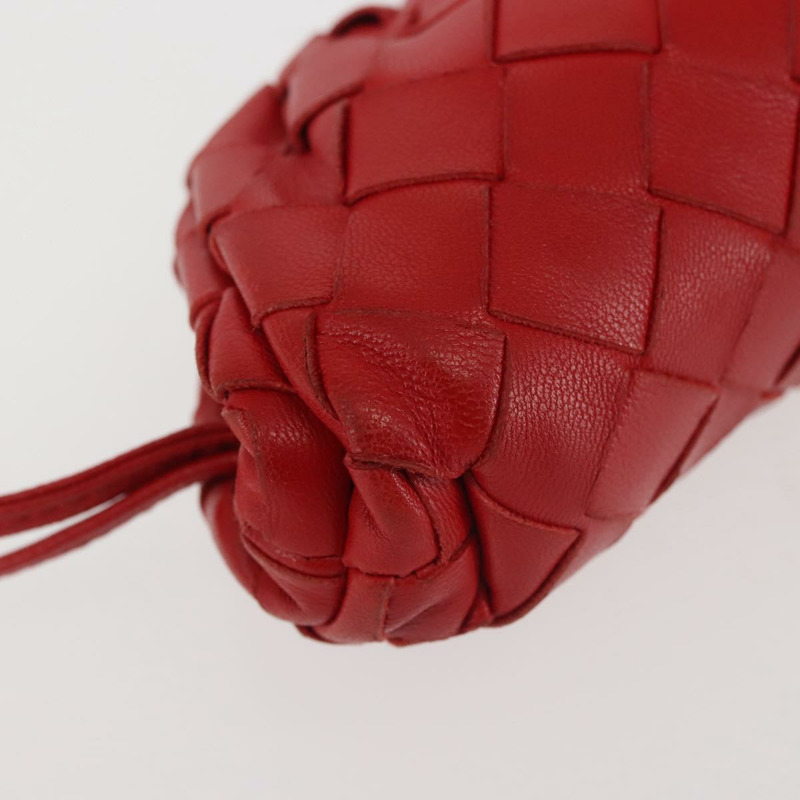 【日本直送】BOTTEGA VENETA INTRECCIATO 單肩包皮革紅色正品 141432-8