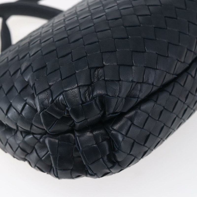 【日本直送】BOTTEGA VENETA INTRECCIATO 手袋 皮革 2way Navy Gold Auth 149061-14