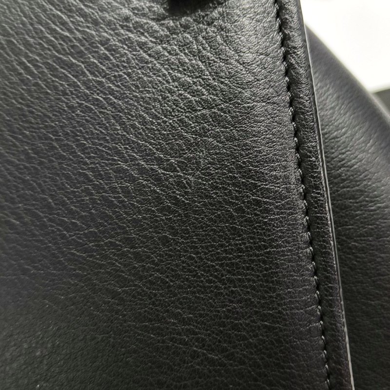 CELINE PHANTOM 黑色牛皮編織手提包-14