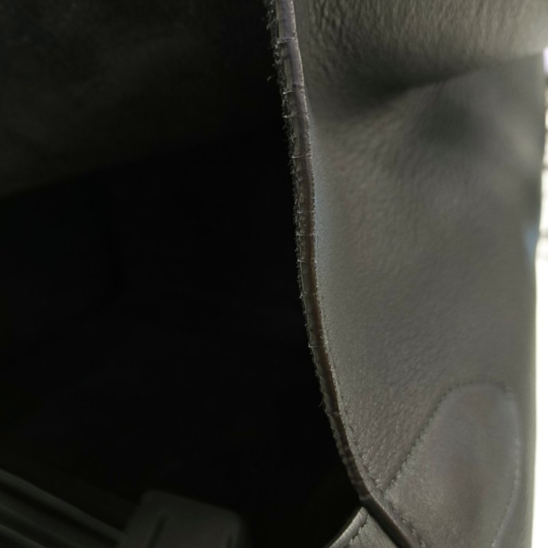 CELINE PHANTOM 黑色牛皮編織手提包-16