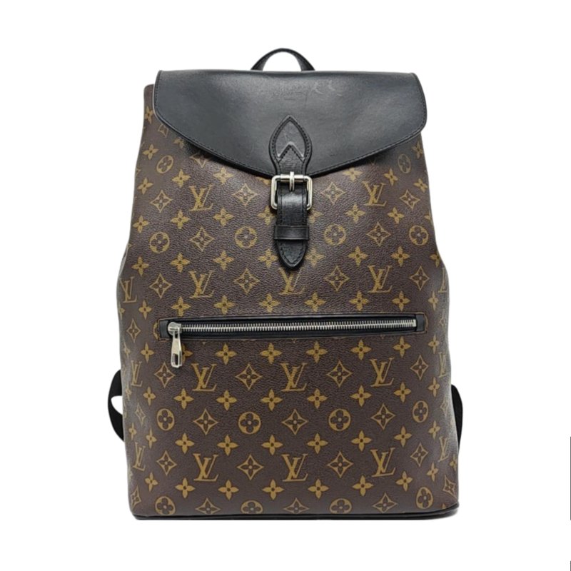 LOUIS VUITTON PALK 棕色塗層帆布老花後背包-0