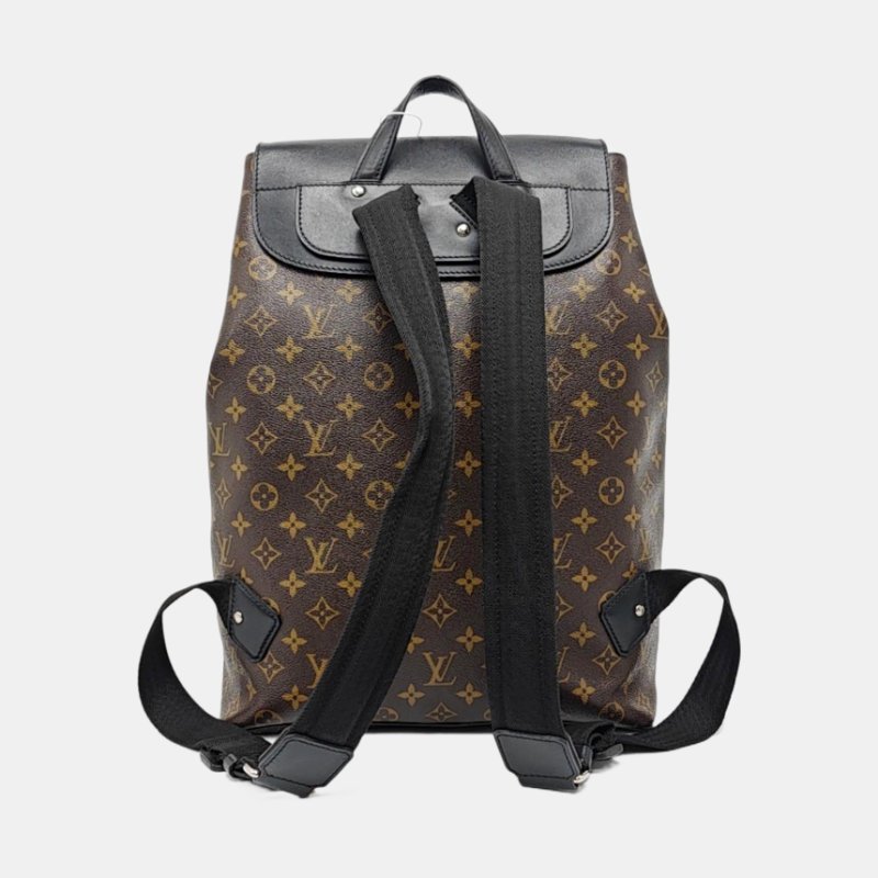 LOUIS VUITTON PALK 棕色塗層帆布老花後背包-3