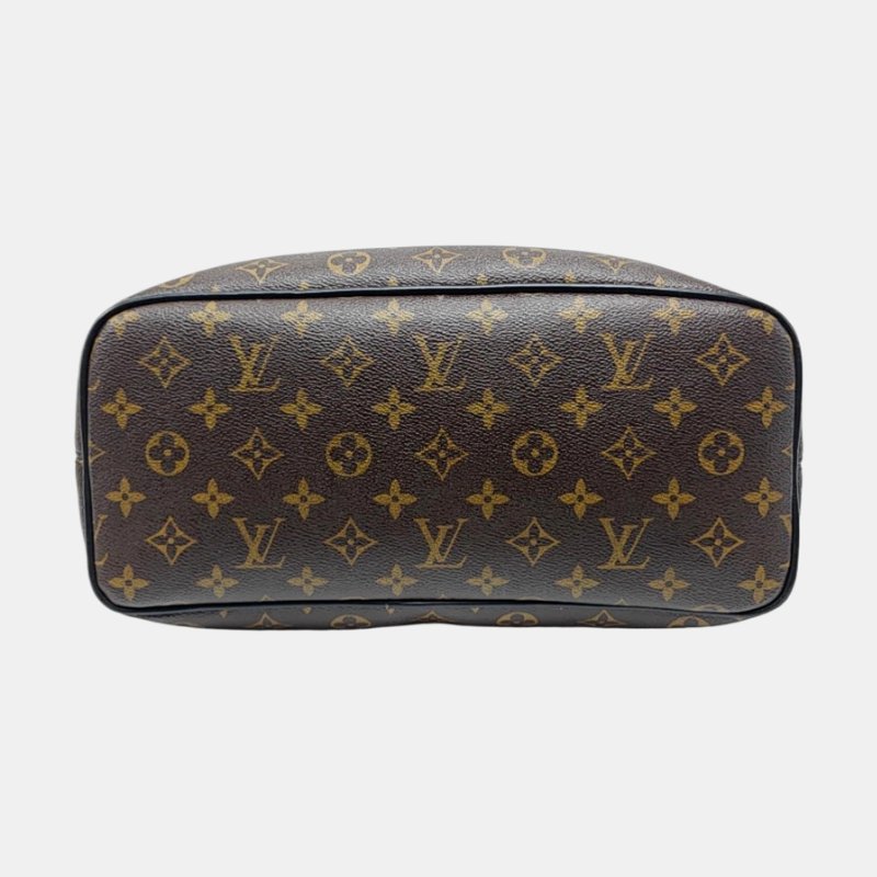 LOUIS VUITTON PALK 棕色塗層帆布老花後背包-4