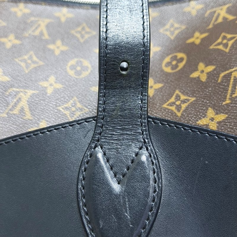 LOUIS VUITTON PALK 棕色塗層帆布老花後背包-9