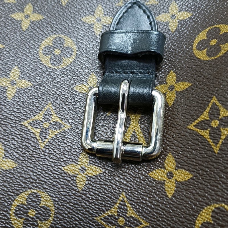 LOUIS VUITTON PALK 棕色塗層帆布老花後背包-10