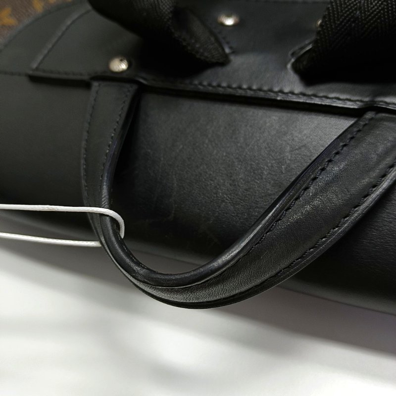 LOUIS VUITTON PALK 棕色塗層帆布老花後背包-11