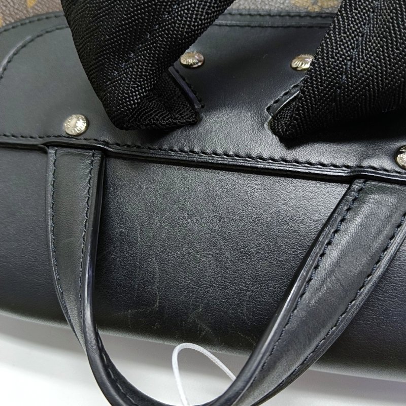 LOUIS VUITTON PALK 棕色塗層帆布老花後背包-12