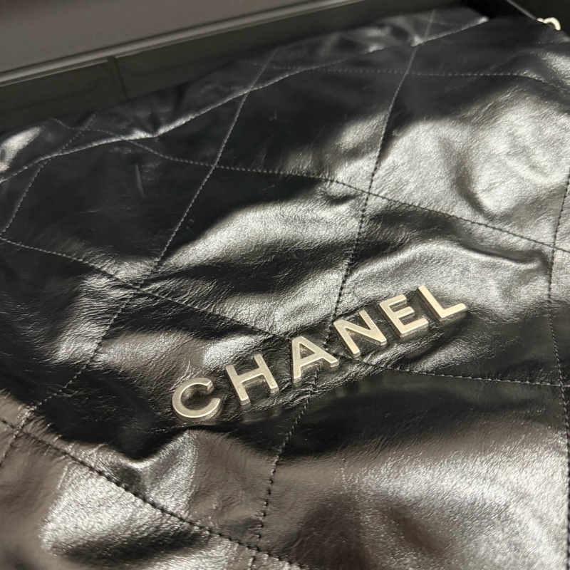 全網最低 Chanel 22bag 黑銀 小號-5