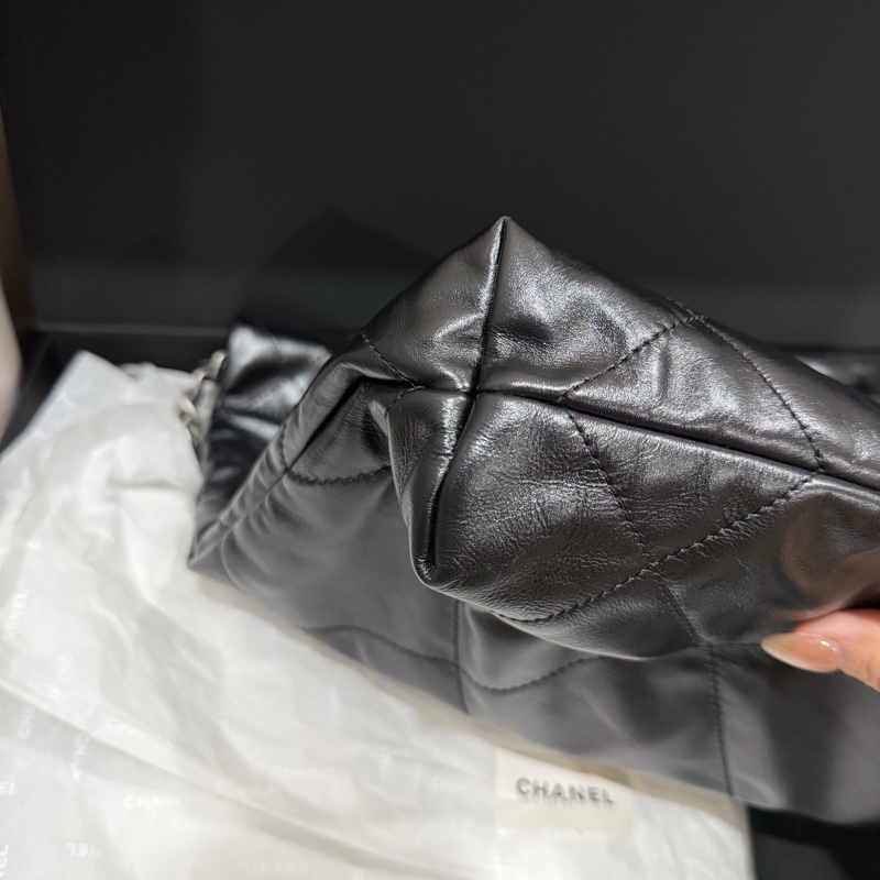 全網最低 Chanel 22bag 黑銀 小號-6