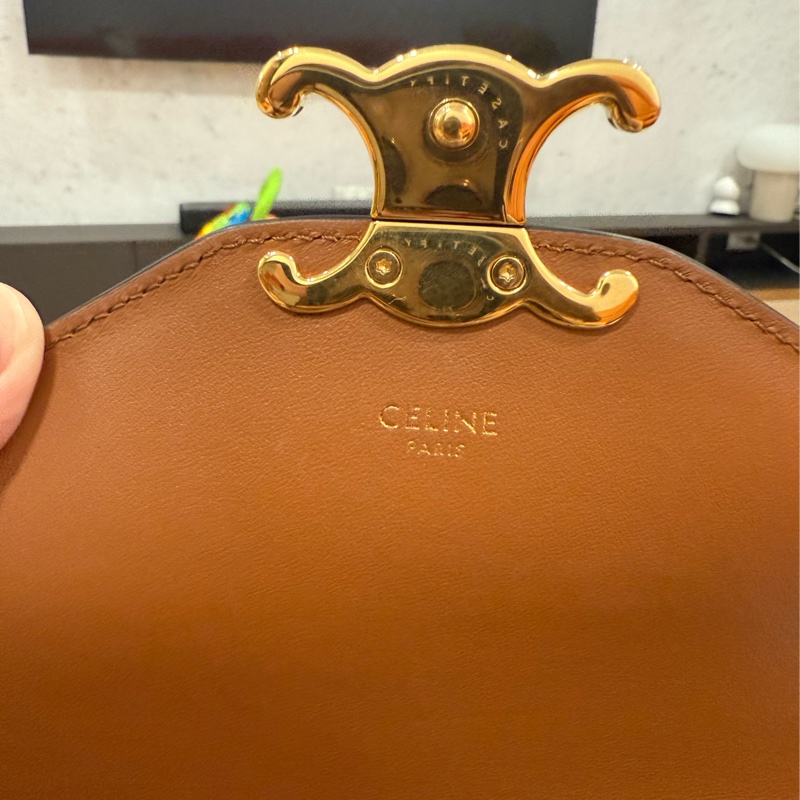 Celine (大款)經典老花信封包 Enveloppe Thriompe WOC包 肩背包-11