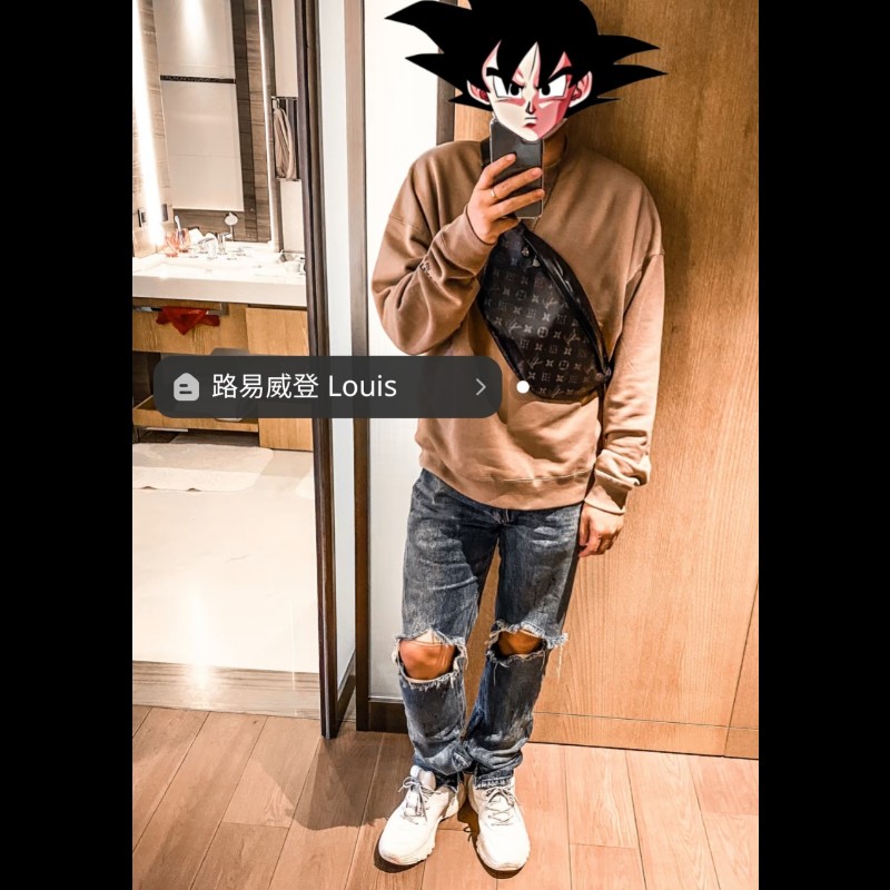 LV Discovery 黑色老花 腰包 胸口包 🈶購證盒裝防塵-2