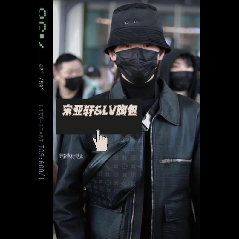 LV Discovery 黑色老花 腰包 胸口包 🈶購證盒裝防塵-3