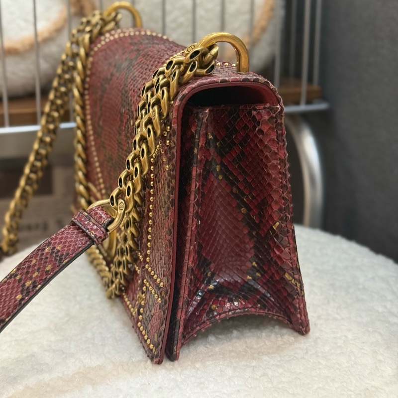 （購入價約四十萬台幣）DIOR 蟒蛇皮🐍 Diorama盾牌包-3