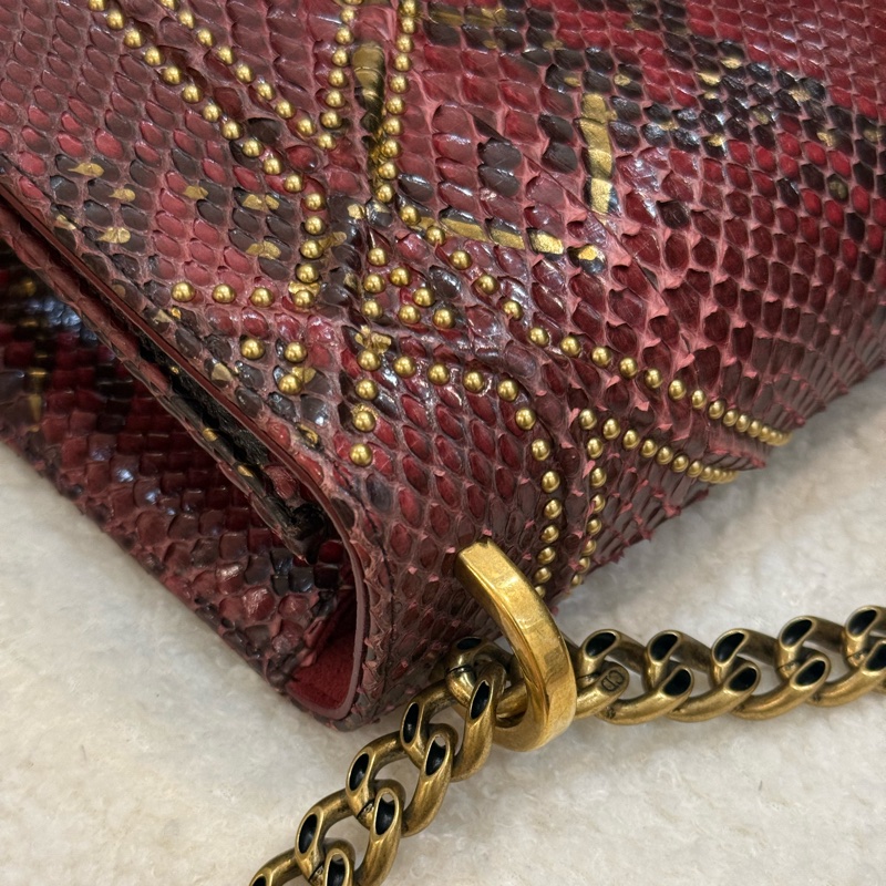 （購入價約四十萬台幣）DIOR 蟒蛇皮🐍 Diorama盾牌包-8