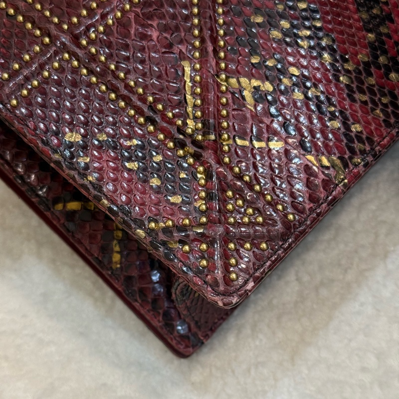 （購入價約四十萬台幣）DIOR 蟒蛇皮🐍 Diorama盾牌包-9