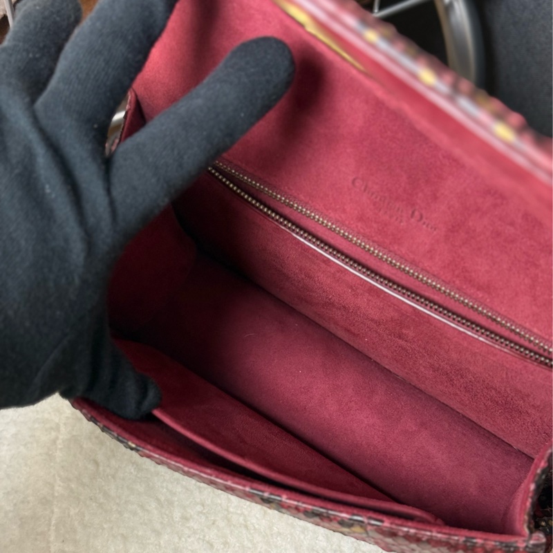 （購入價約四十萬台幣）DIOR 蟒蛇皮🐍 Diorama盾牌包-16