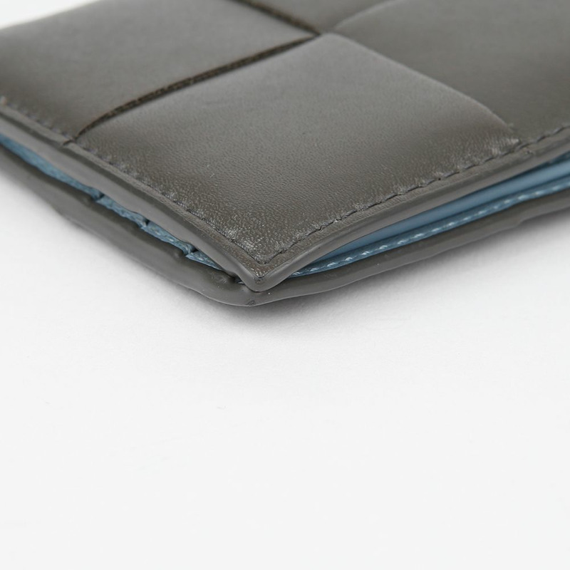 BOTTEGA VENETA 雙色卡帶折疊錢包 743004-6