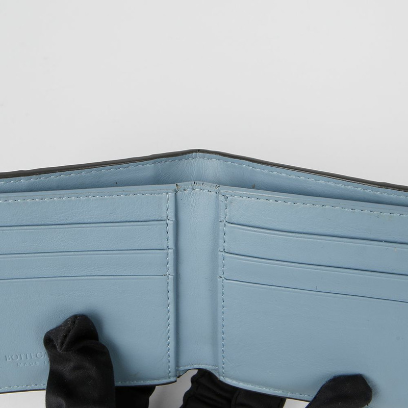 BOTTEGA VENETA 雙色卡帶折疊錢包 743004-8