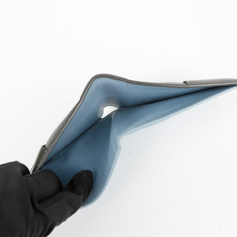 BOTTEGA VENETA 雙色卡帶折疊錢包 743004-9