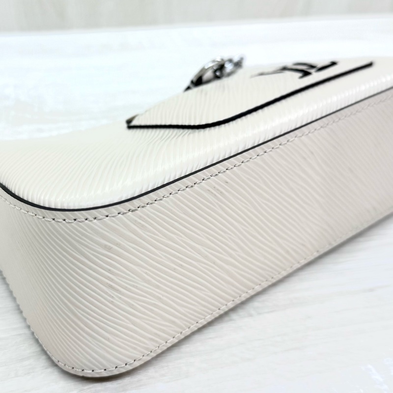 LV石英白Epi Marellini銀釦肩斜背包M20999-14