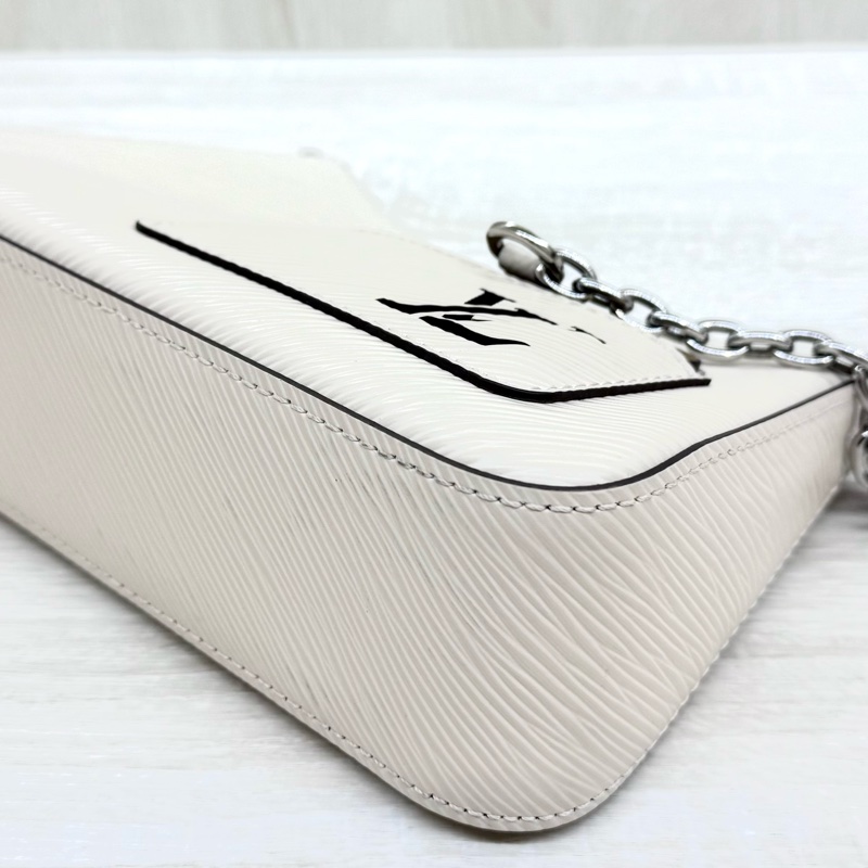 LV石英白Epi Marellini銀釦肩斜背包M20999-15