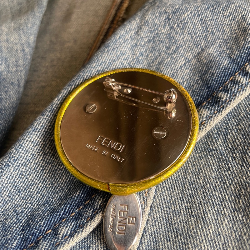 Fendi 胸針/別針🧷適用包➰衣服➰帽子➰圍巾 💫加分配飾🧷正品🧷vintage-17