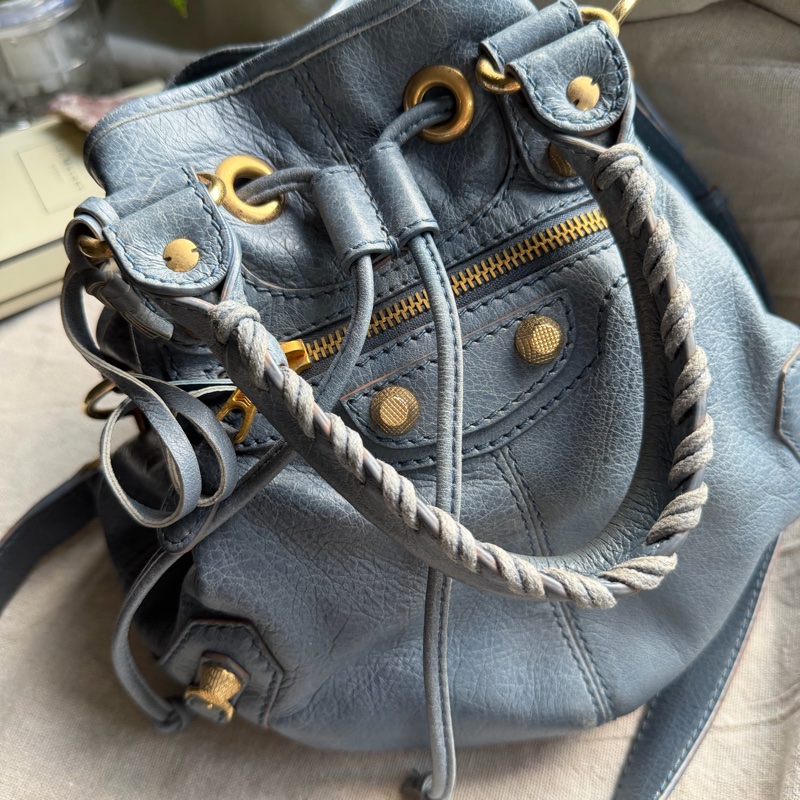 經典Balenciaga金釦束口包（Vintage Mini Bucket）-4