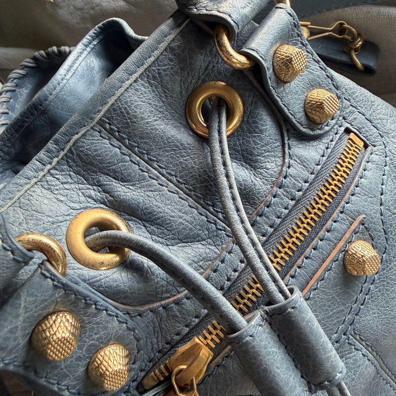 經典Balenciaga金釦束口包（Vintage Mini Bucket）-37
