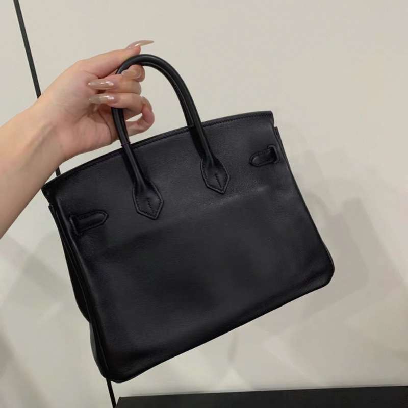 hermes愛馬仕 birkin25 黑金 Swift皮 C刻 有塵袋鎖頭鑰匙-3