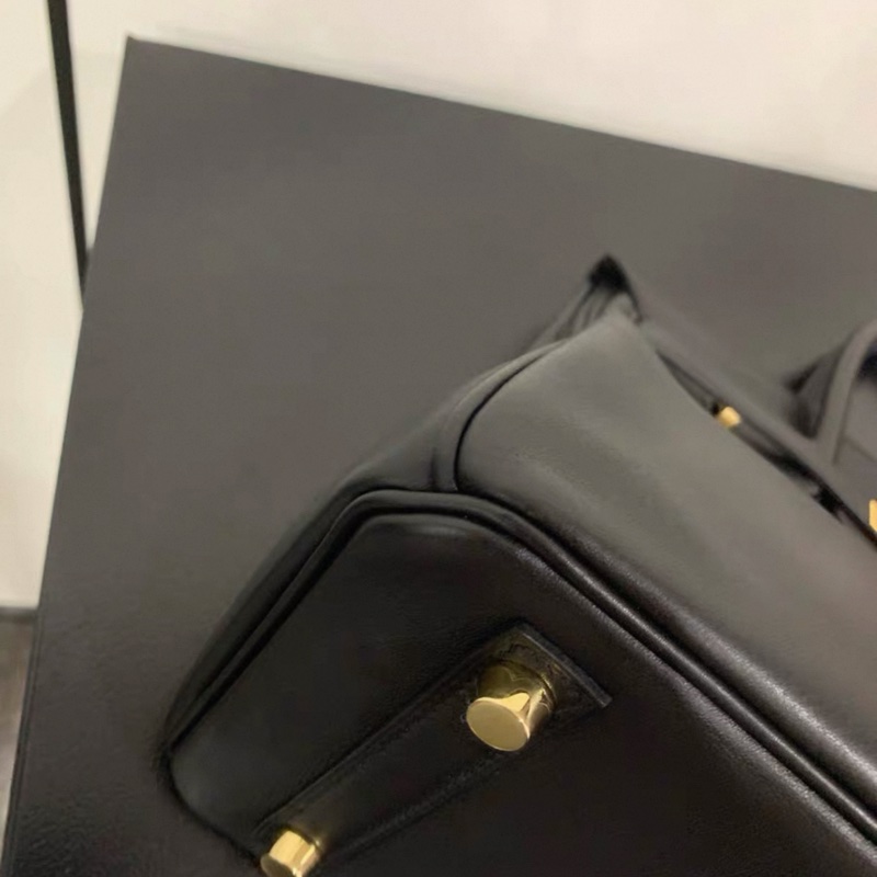 hermes愛馬仕 birkin25 黑金 Swift皮 C刻 有塵袋鎖頭鑰匙-18