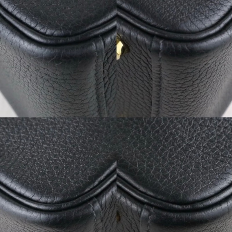 「JL精品代購」98新 Hermes 愛馬仕 mini Lindy 黑金-4