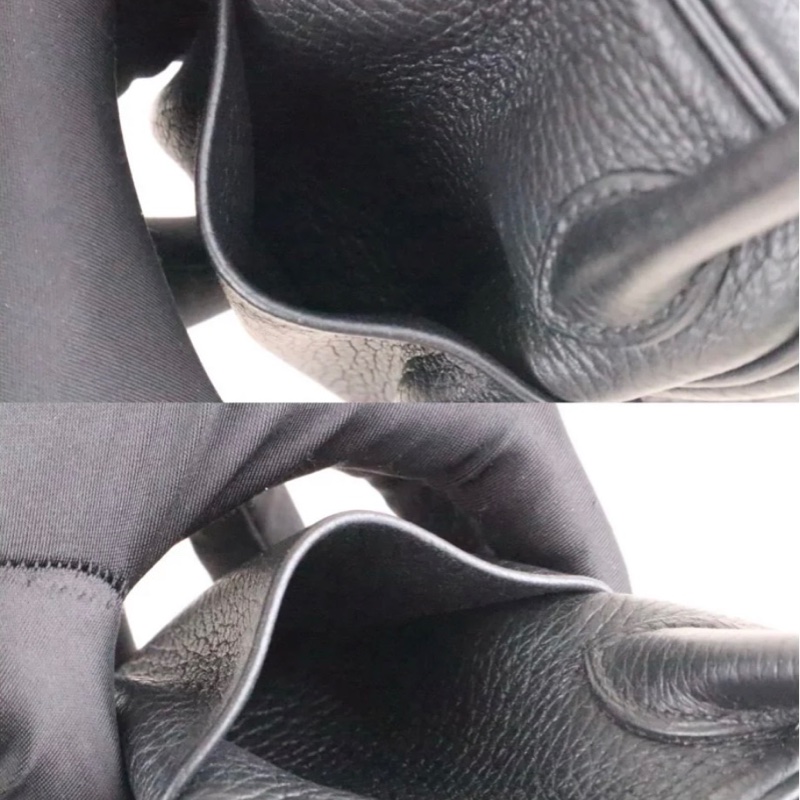 「JL精品代購」98新 Hermes 愛馬仕 mini Lindy 黑金-5