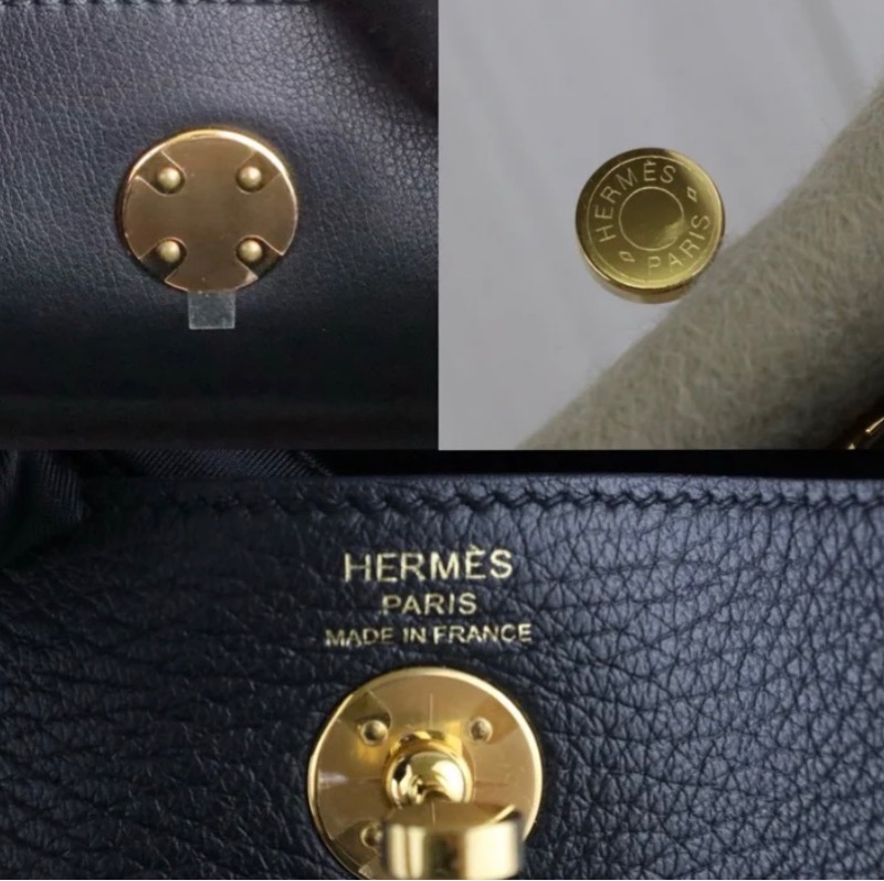 「JL精品代購」98新 Hermes 愛馬仕 mini Lindy 黑金-8
