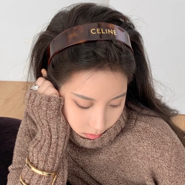 🌷Celine 玳瑁色髮帶髮窟 ｜經典花紋✦fufu style 精品✦ 氣質款｜-2