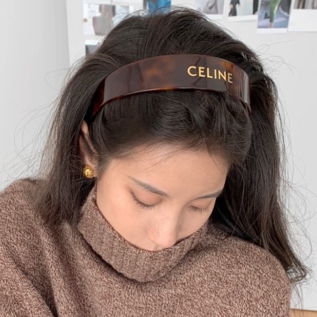 🌷Celine 玳瑁色髮帶髮窟 ｜經典花紋✦fufu style 精品✦ 氣質款｜-4