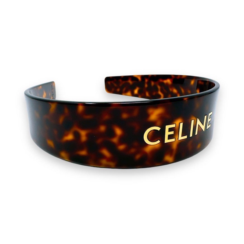 🌷Celine 玳瑁色髮帶髮窟 ｜經典花紋✦fufu style 精品✦ 氣質款｜-9